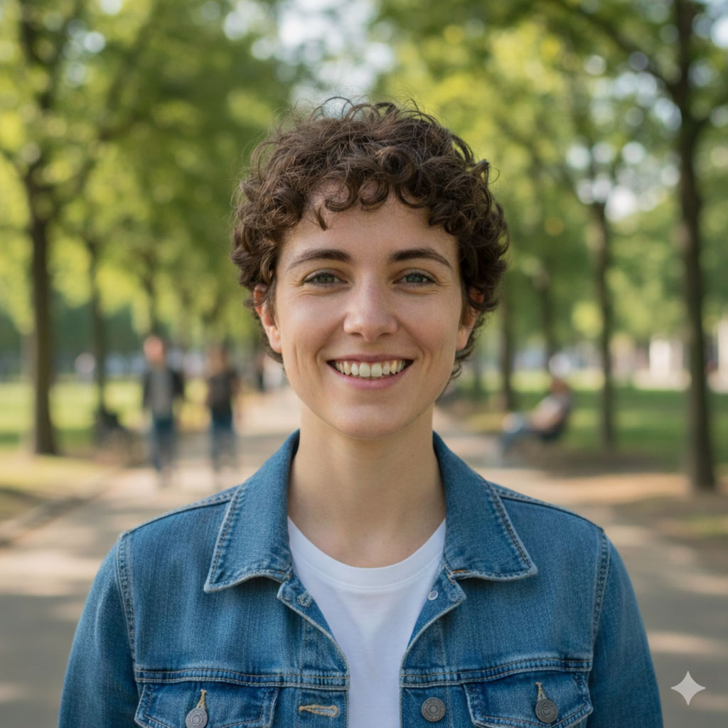 After — retouched portrait with enhanced skin and color grading